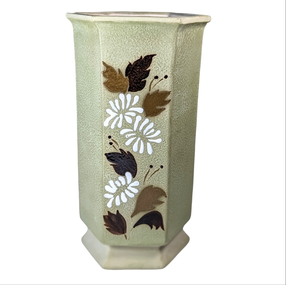 Vintage Art Studio Vase 9.5x4.5 Inches Signed Sally Retro 70s